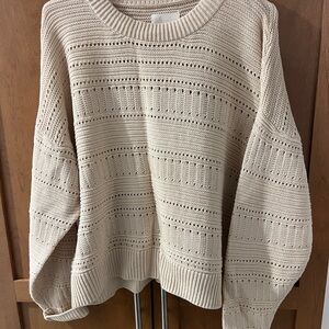 Elegant Beige Knit Cardigan